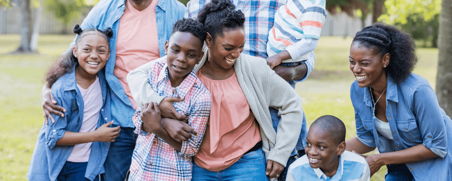 Family enjoying a vacation